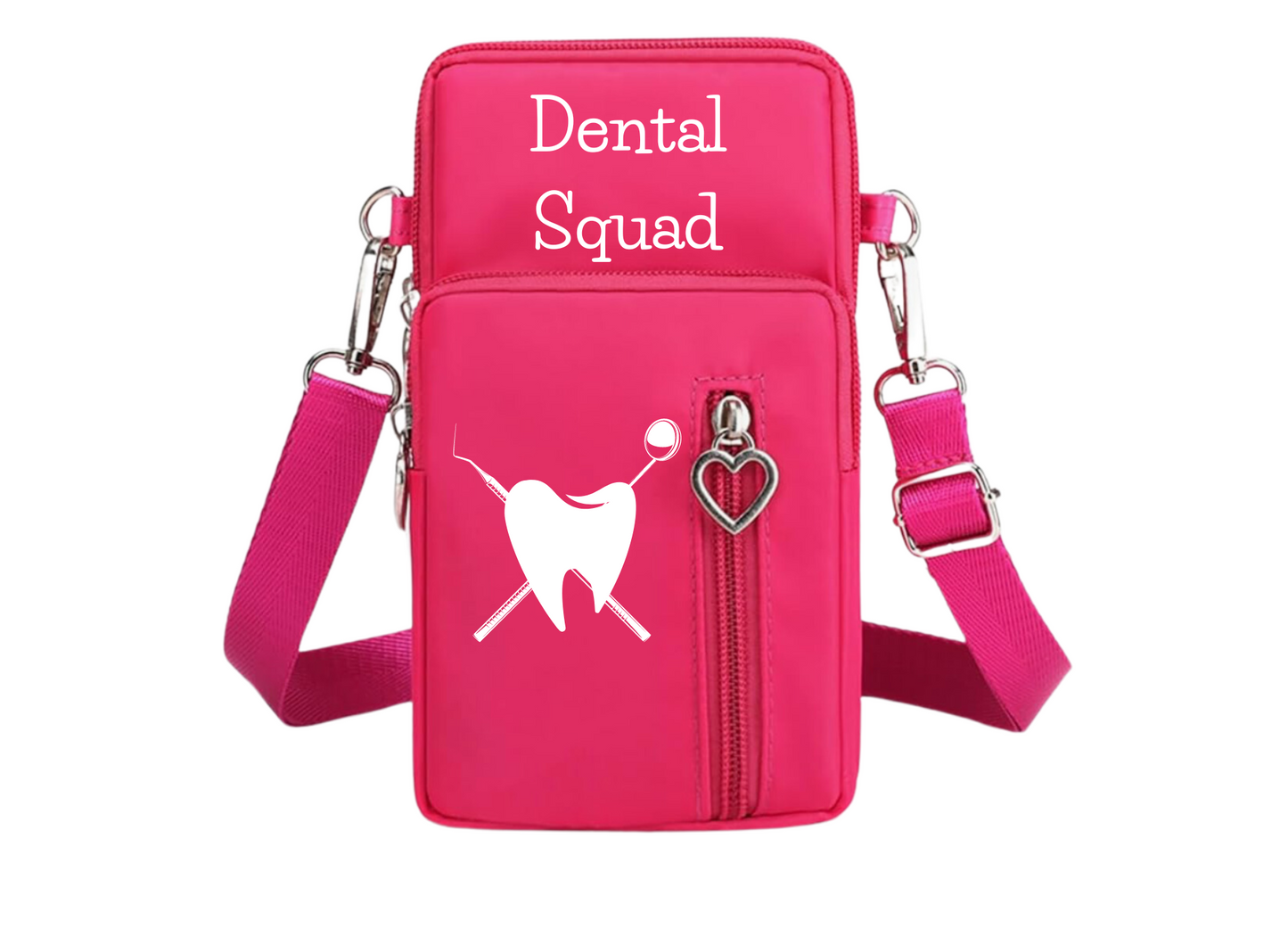 Cross body bag for Dental Professionals (small) Dental Squad. Many colors.