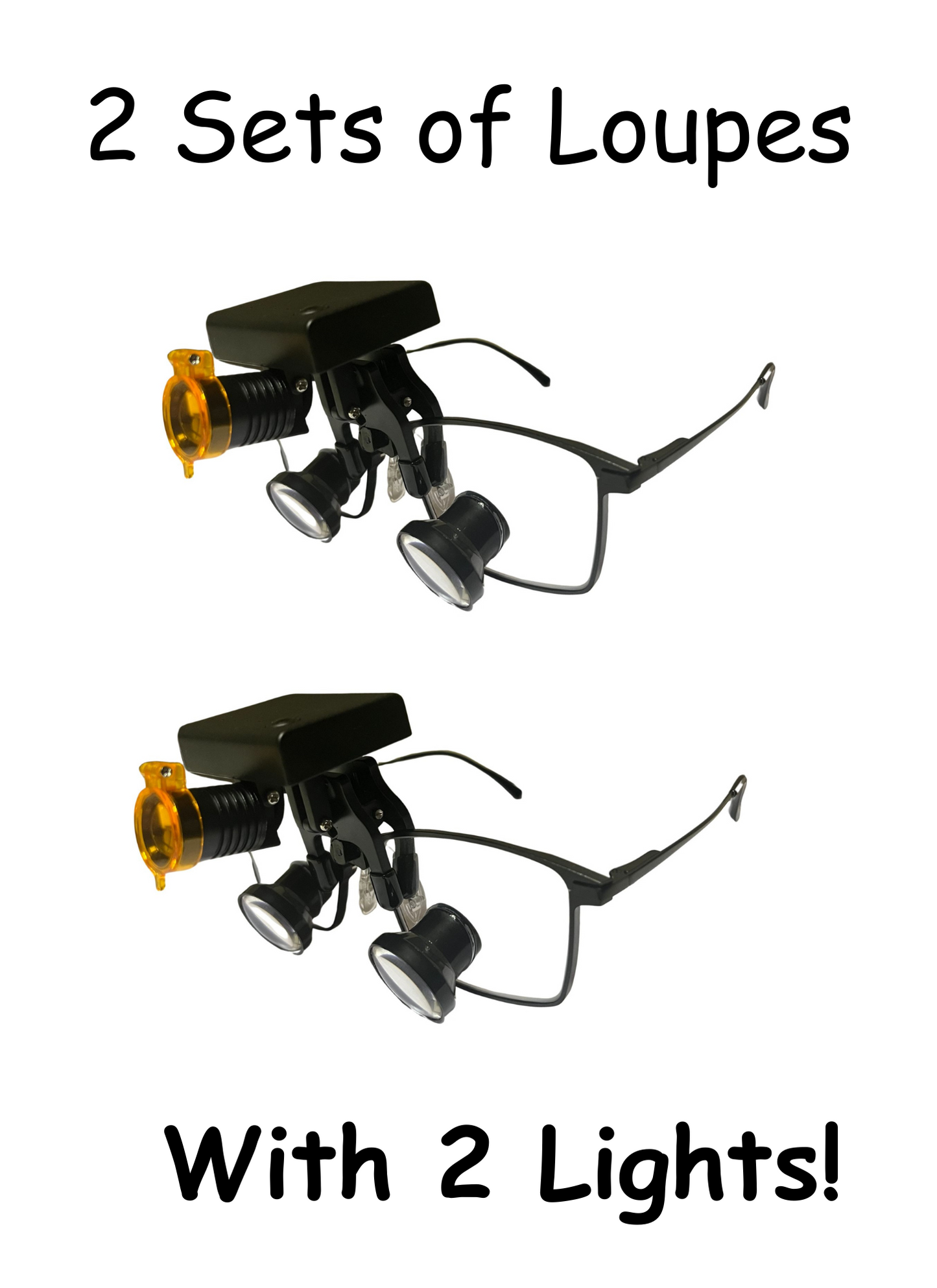 BOGO Deal! 2 traditional loupes and 2 wireless lights