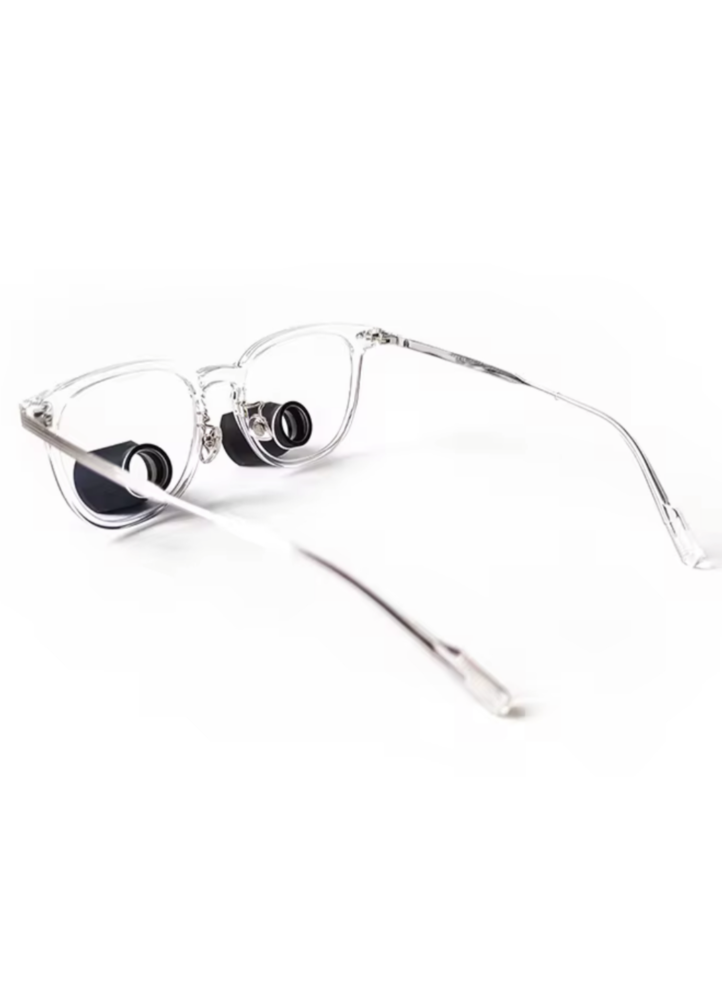 Clear Square Frame Loupes With Wireless Headlight