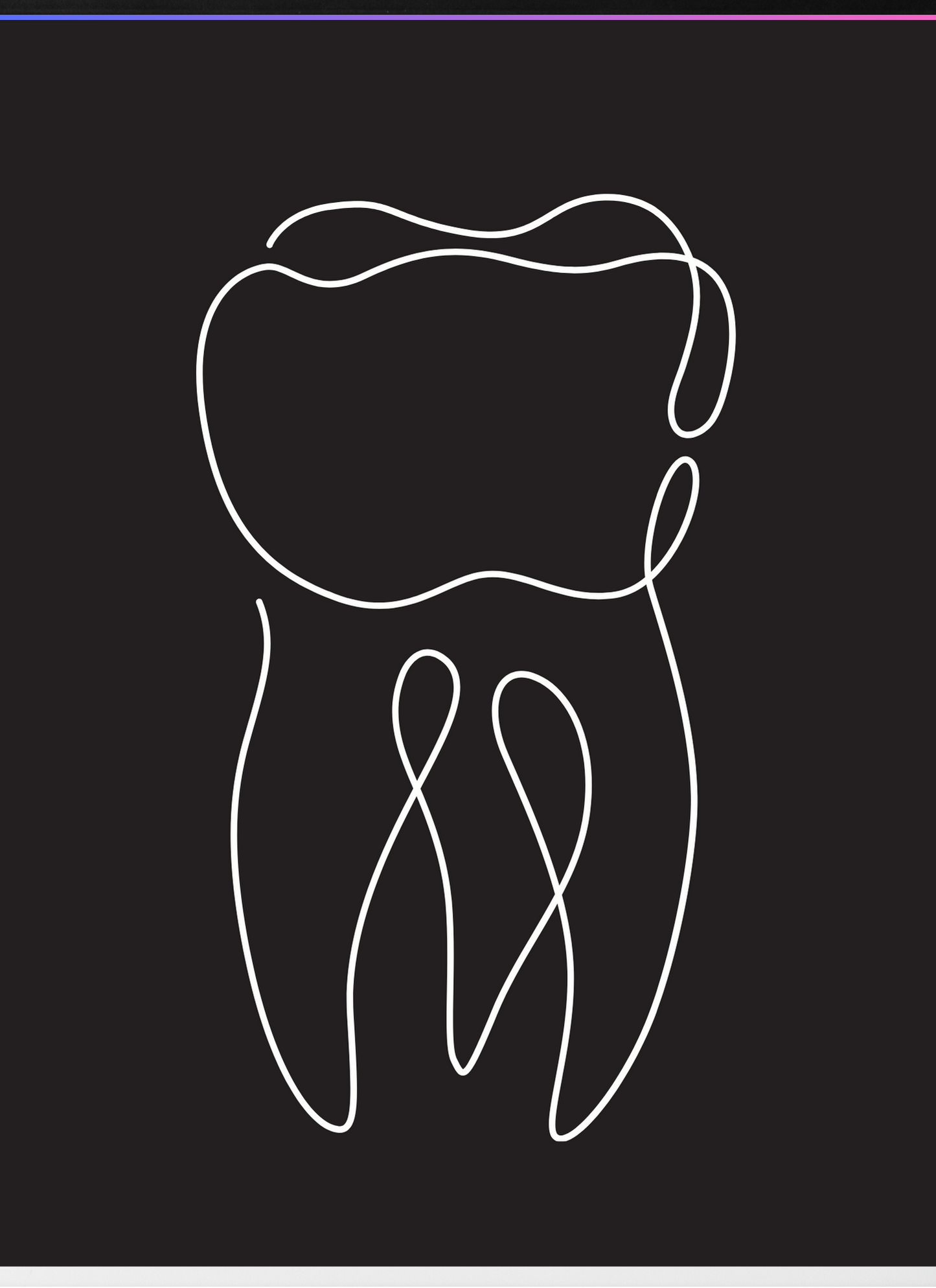 (Minimal Black and White Line Art Tooth Collection)
4 Pack