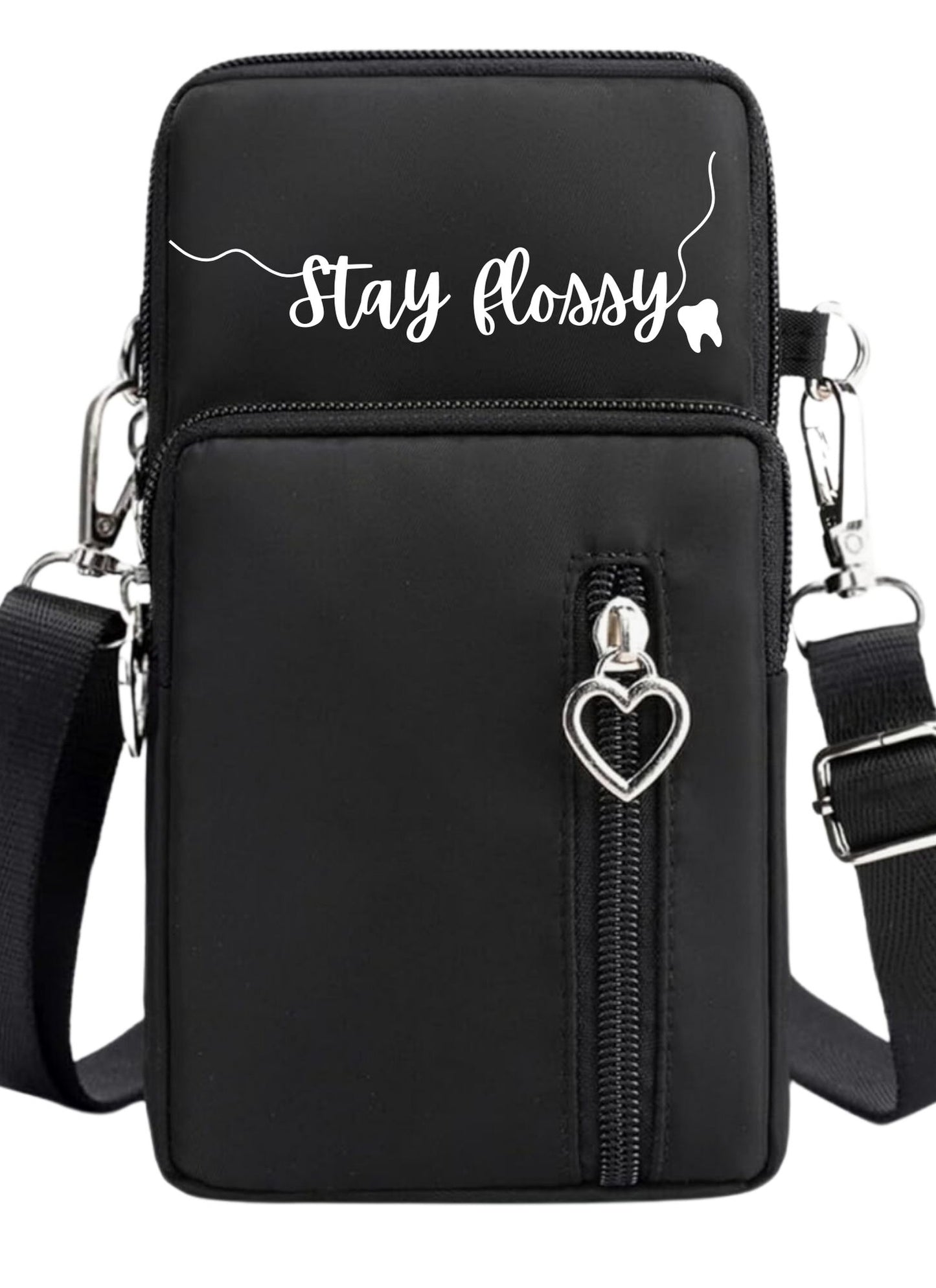 Cross body bag for Dental Professionals (small). Stay Flossy