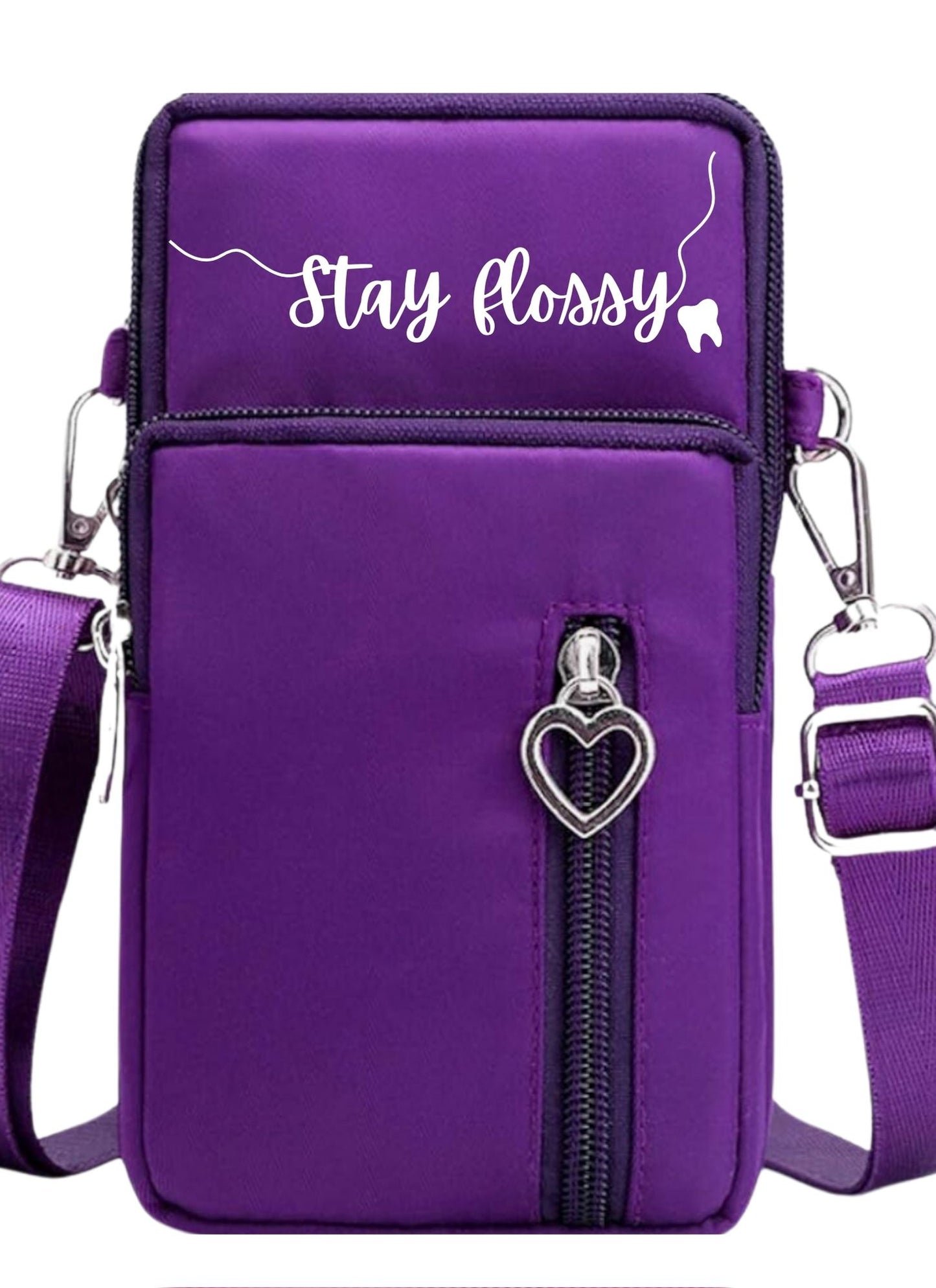 Cross body bag for Dental Professionals (small). Stay Flossy