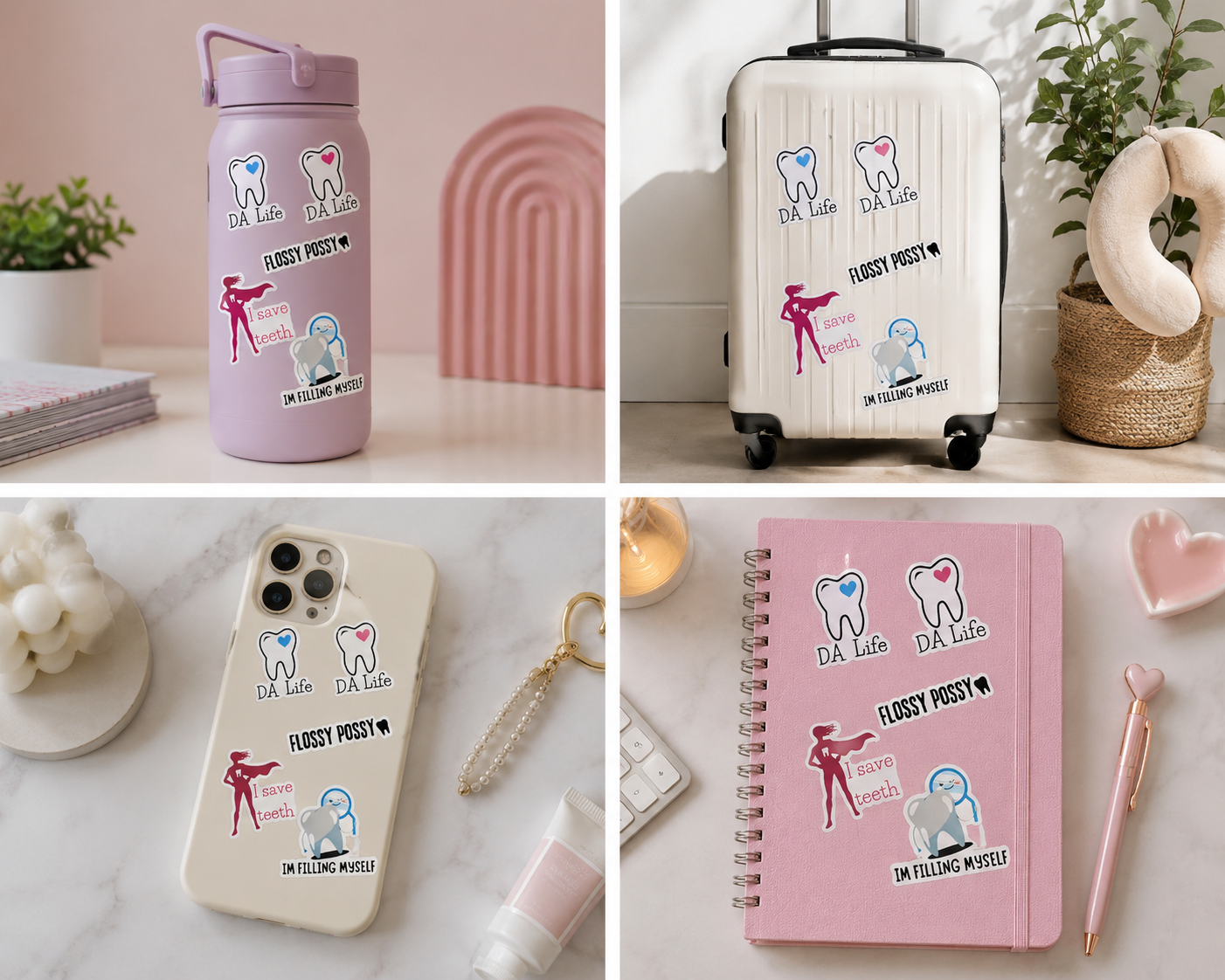Dental Stickers 5 pack, Style 3