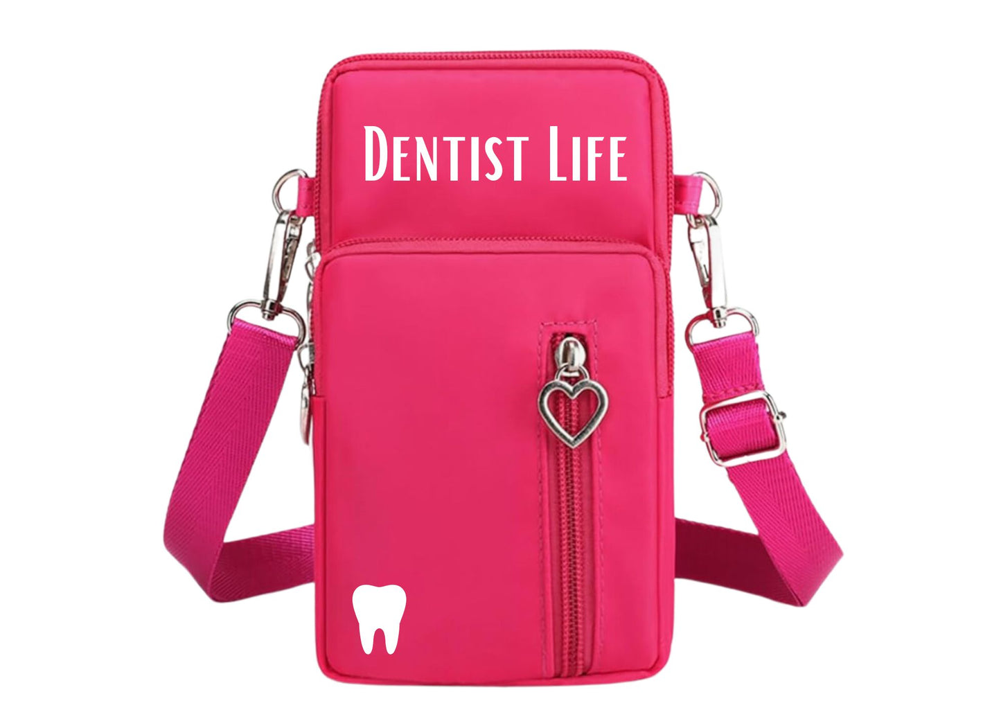 Cross body bag for Dental Professionals (small) Small tooth. Many colors.