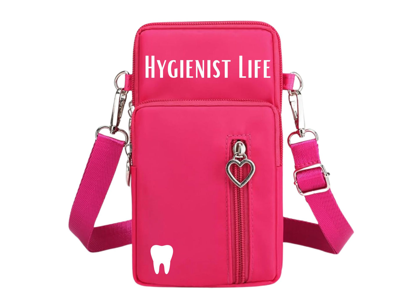 Cross body bag for Dental Professionals (small) Small tooth. Many colors. Style 2