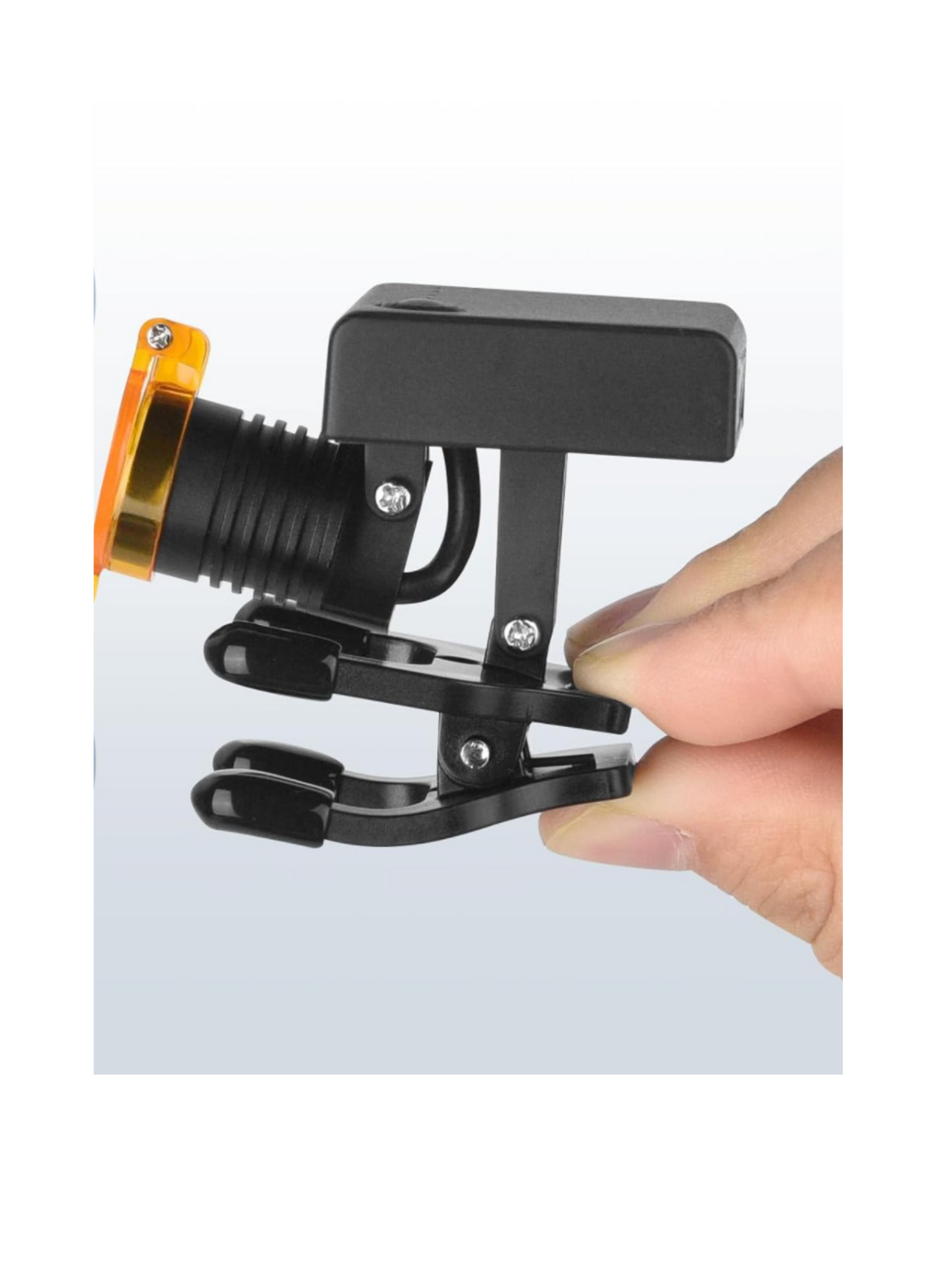 Wireless Headlight for loupes with custom name.