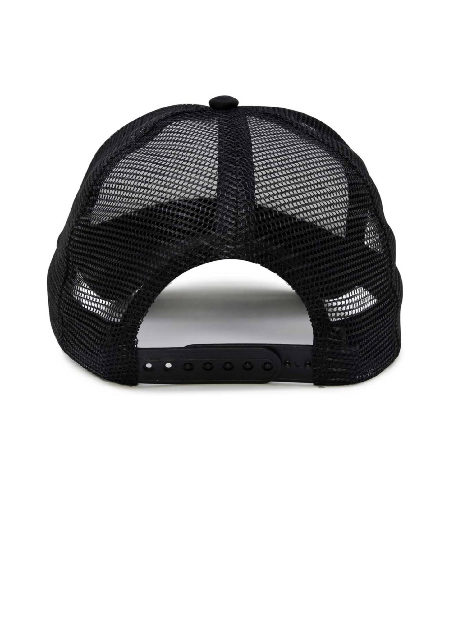 Black and white. Two Tone Trucker Hat Summer Mesh Cap with Adjustable Snapback Strap