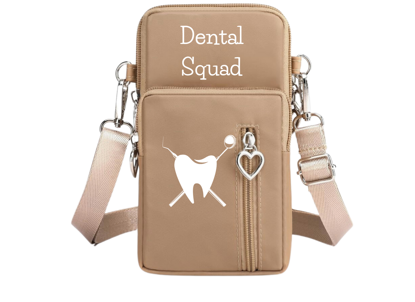 Cross body bag for Dental Professionals (small) Dental Squad. Many colors.