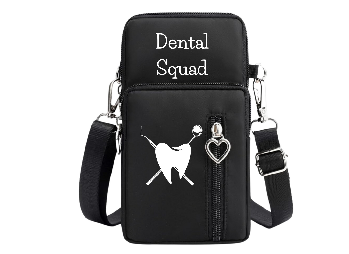 Cross body bag for Dental Professionals (small) Dental Squad. Many colors.