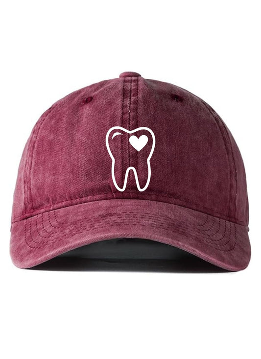 Burgandy with Dental Heart
