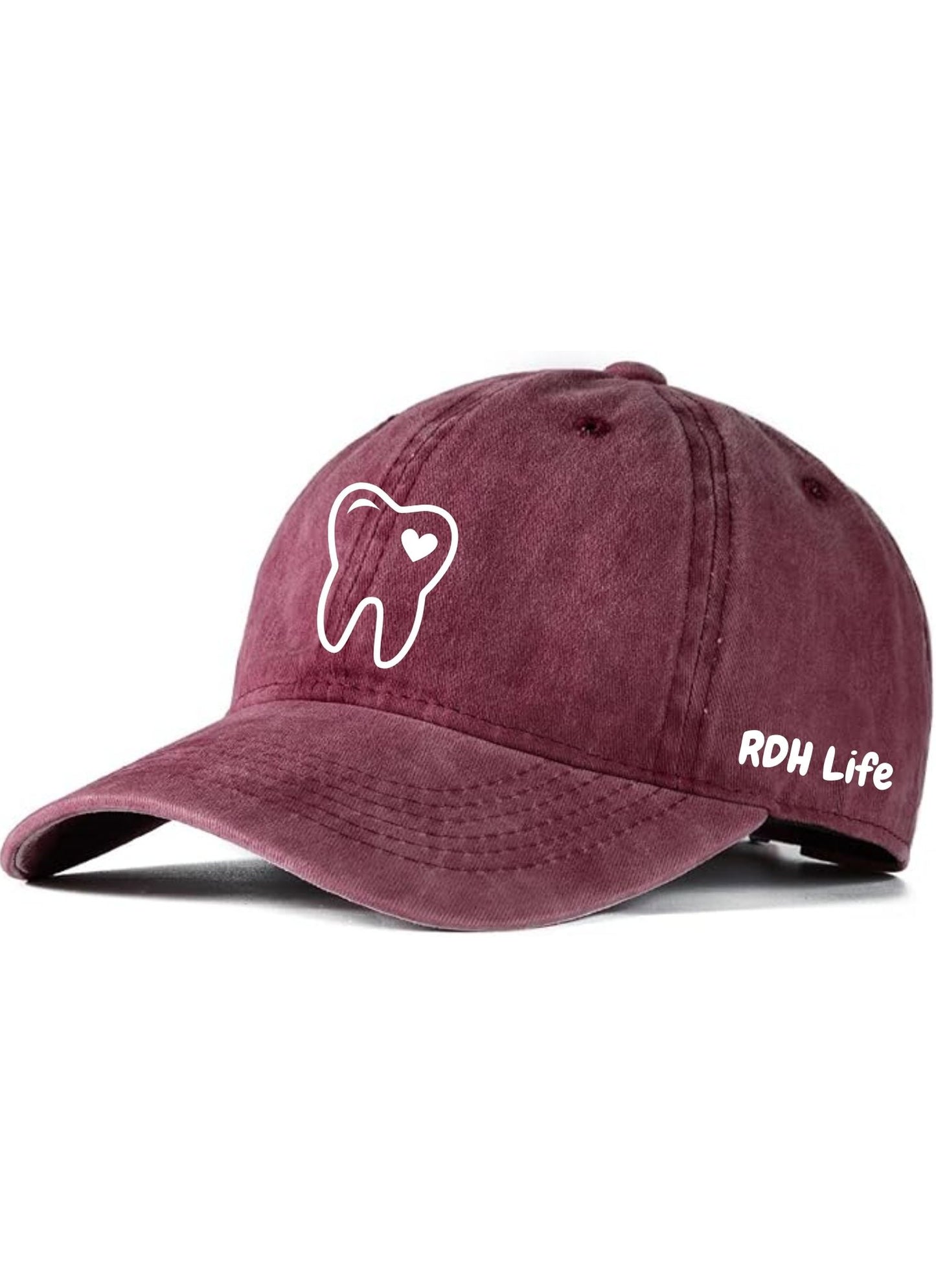 Burgandy with Dental Heart