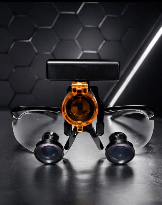 Black Loupes With Wireless Headlight