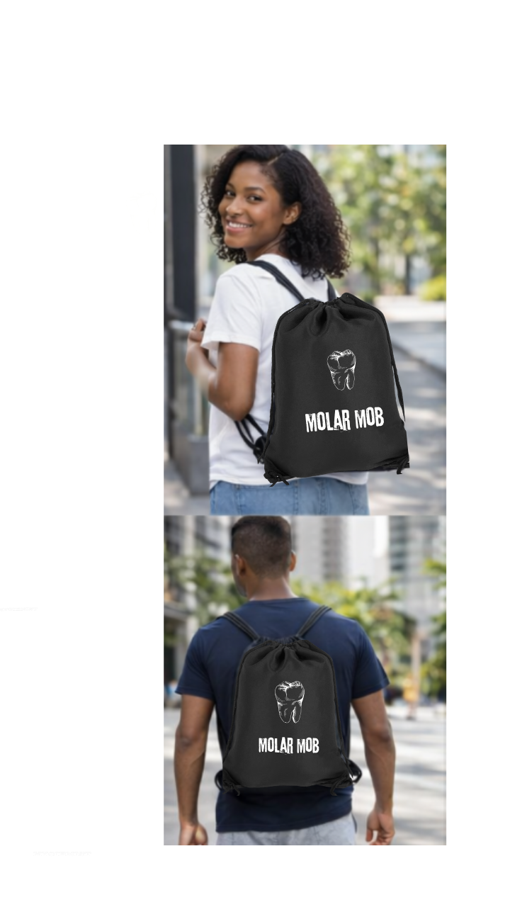 🦷 Dental Staff Drawstring Bag – Dentist, Dental Hygienist & Dental Assistant Edition
