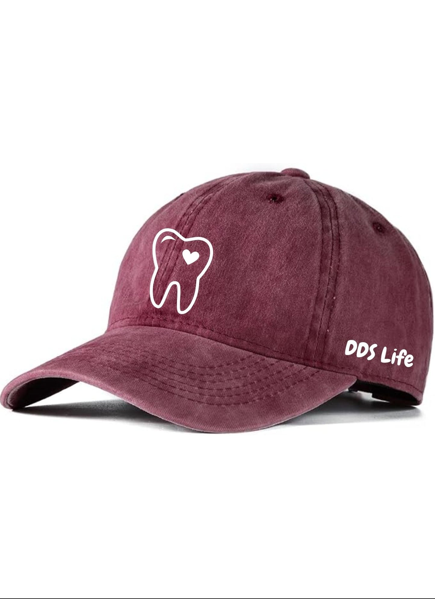 Burgandy with Dental Heart