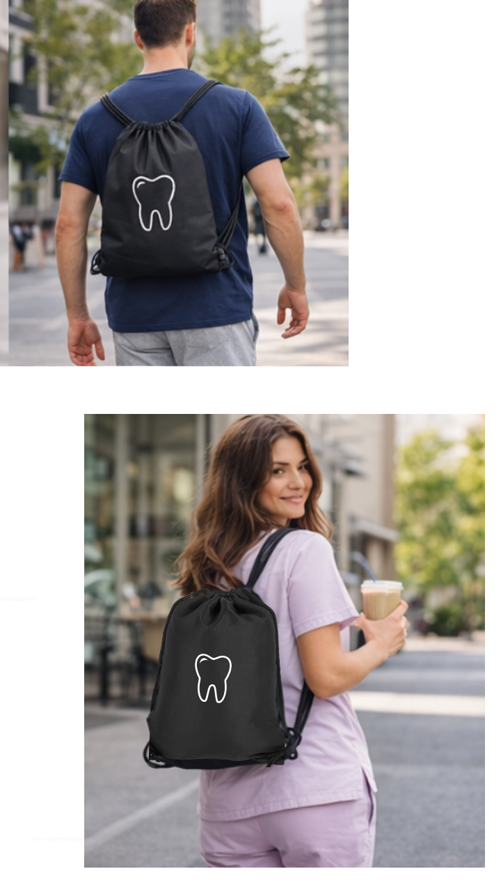 🦷 Dental Staff Drawstring Bag – Style 16