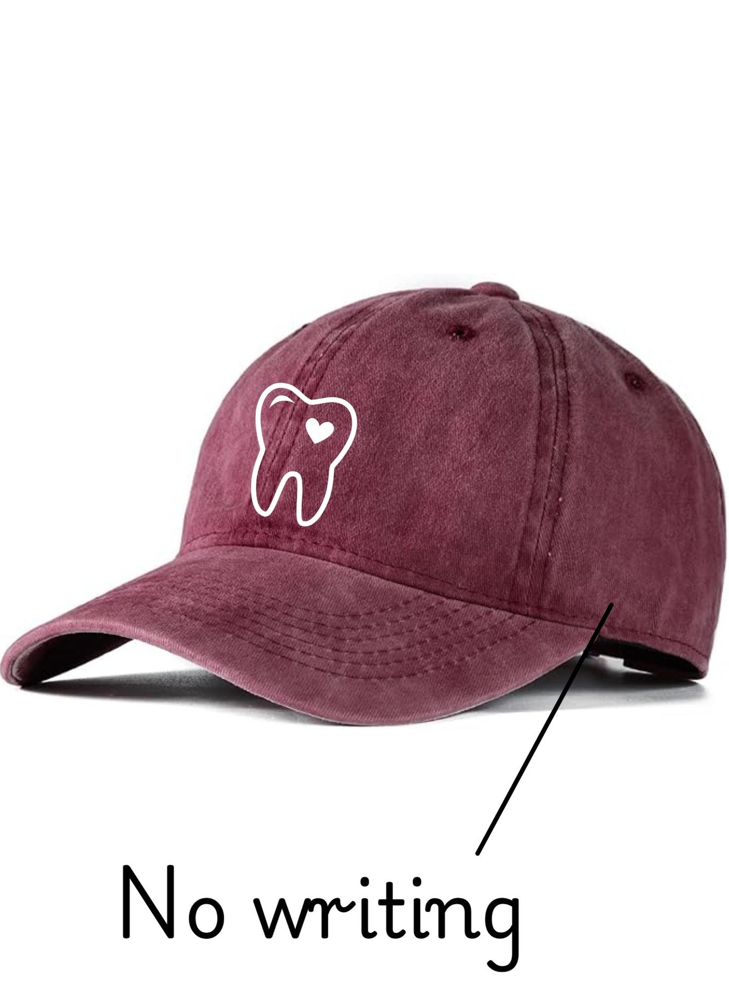 Burgandy with Dental Heart