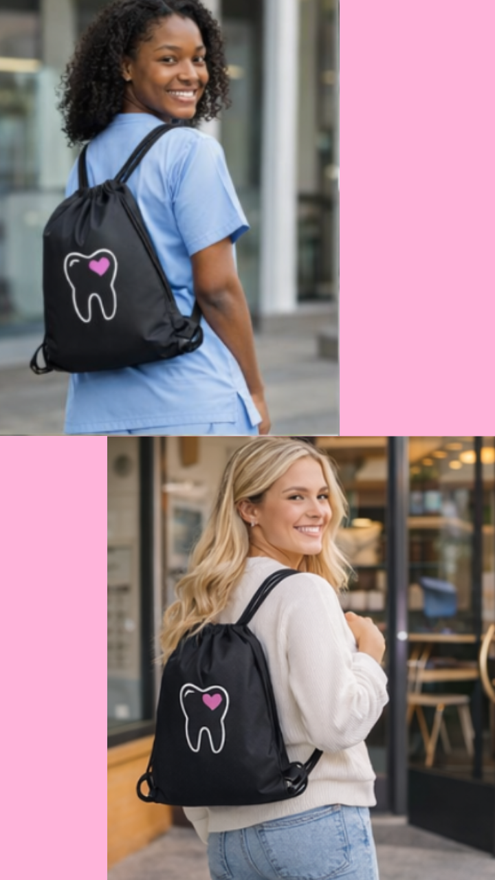 🦷 Dental Staff Drawstring Bag – Style 11