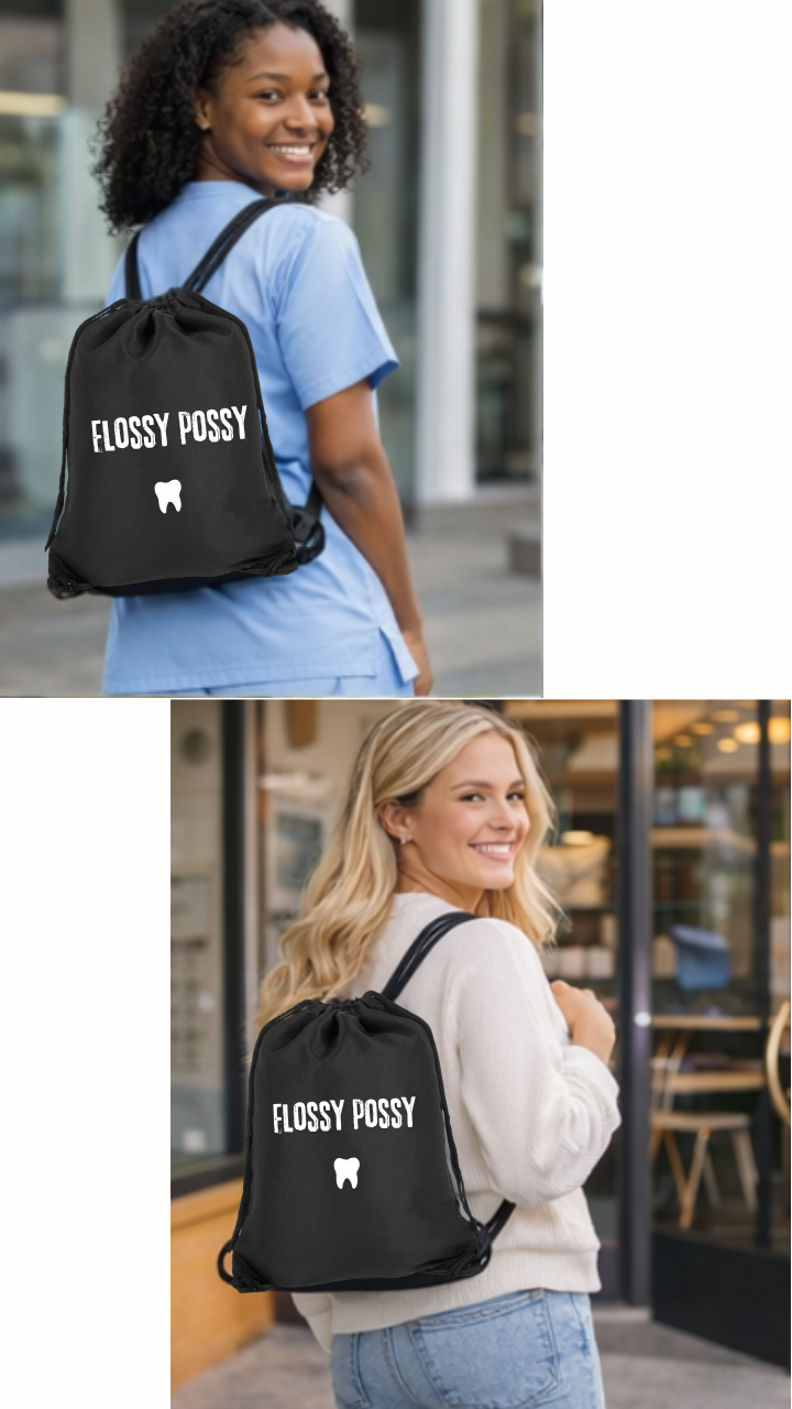 🦷 Dental Staff Drawstring Bag – Style 17