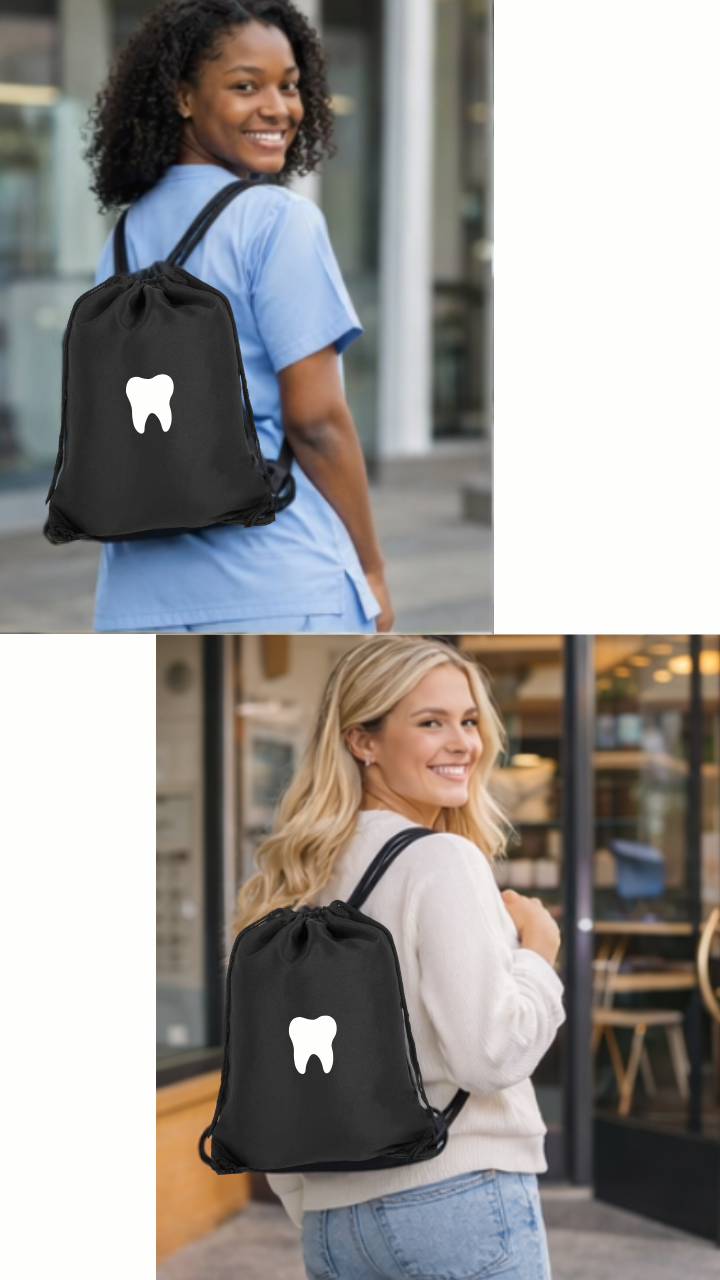 🦷 Dental Staff Drawstring Bag – Style 9