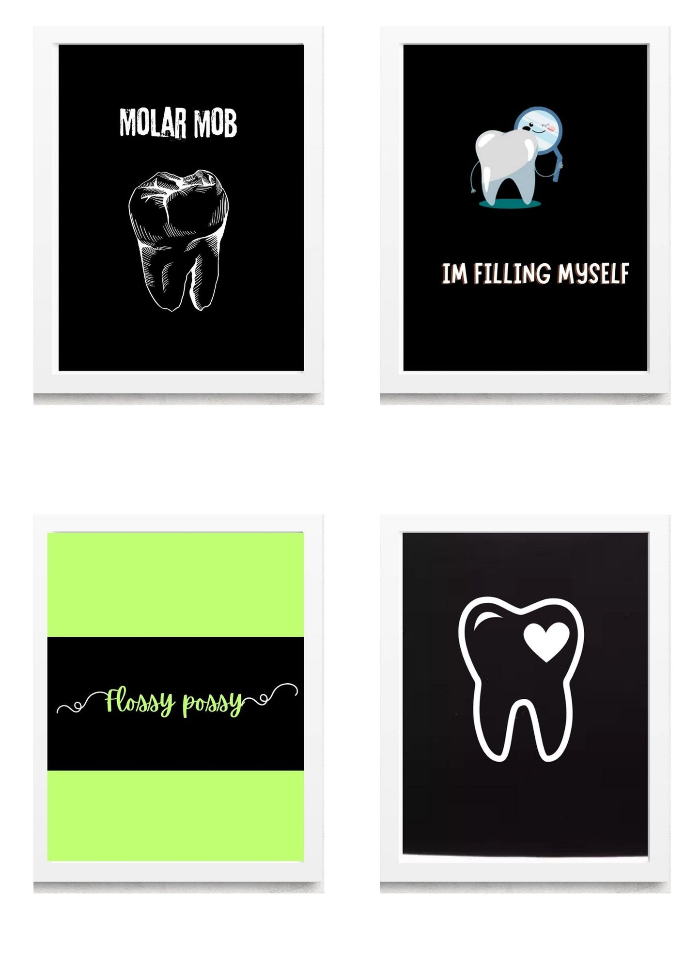 Dental Vibes 4 Pack Frame Set