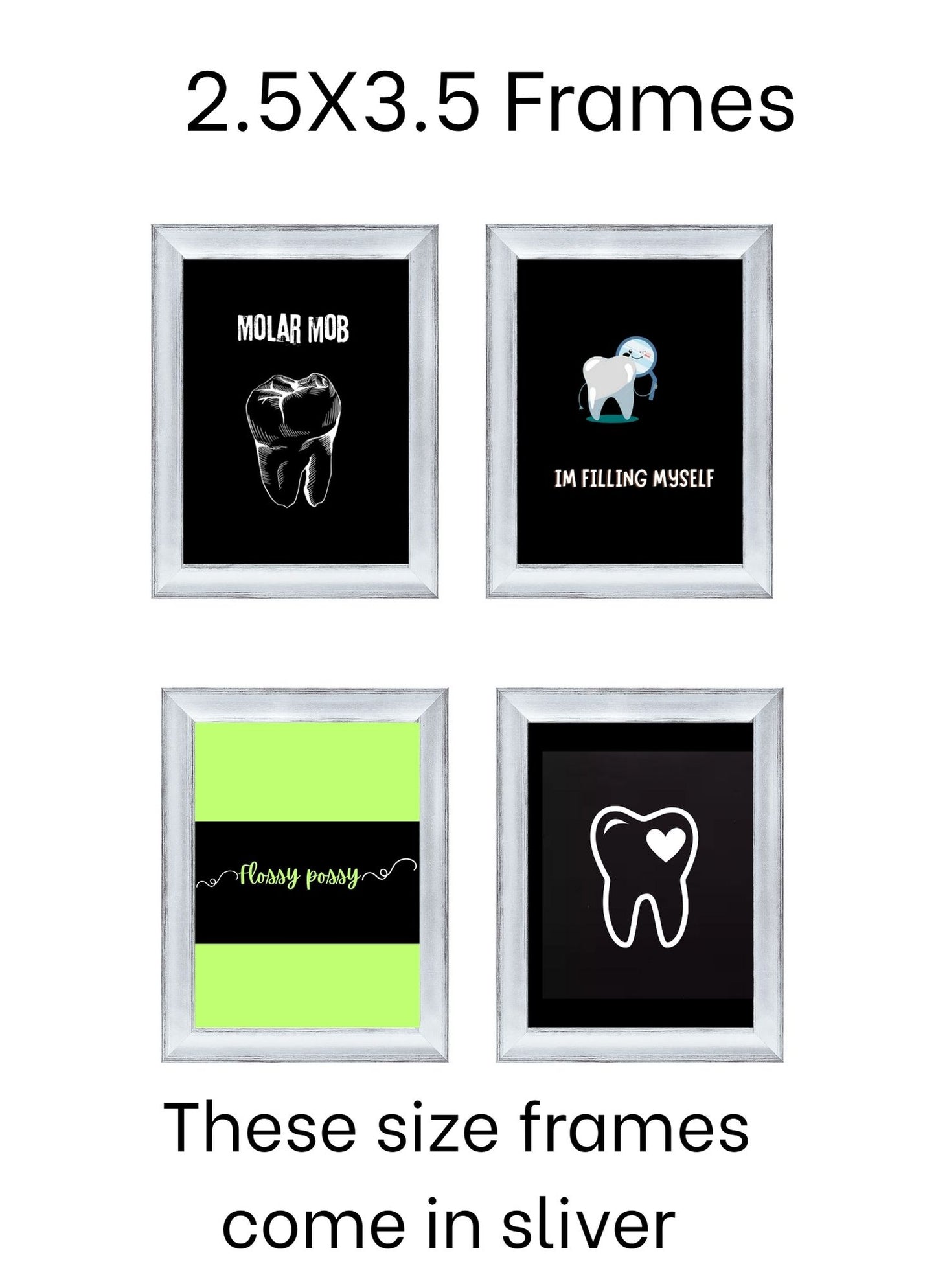 Dental Vibes 4 Pack Frame Set