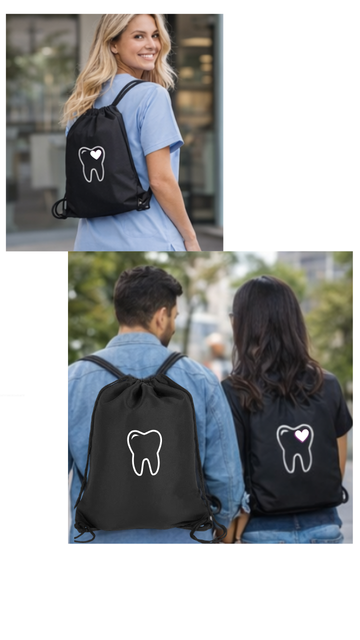 🦷 Dental Staff Drawstring Bag – Style 10