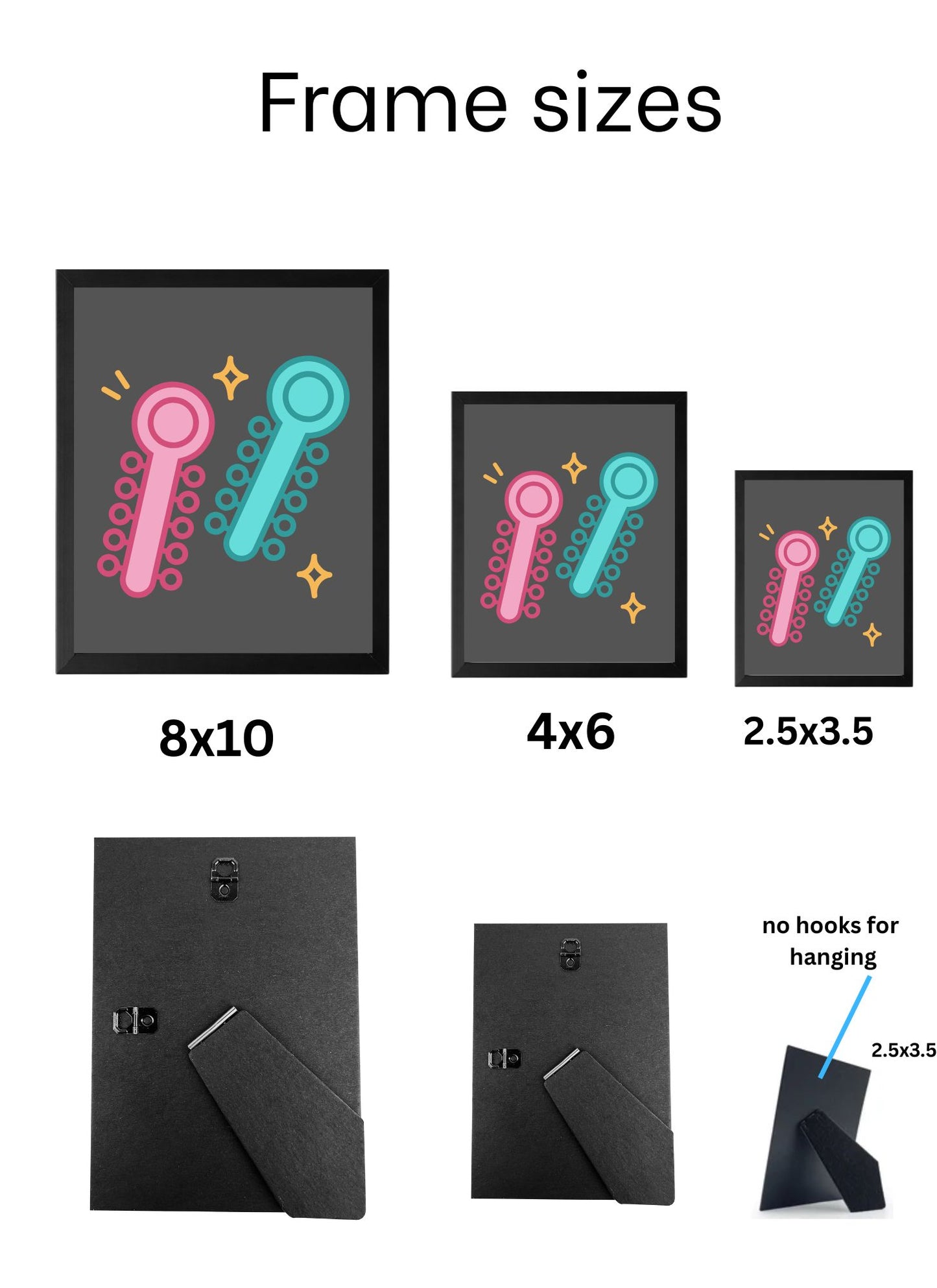 Orthodontic Braces Wall Art Set Dental Decor for Orthodontist Office