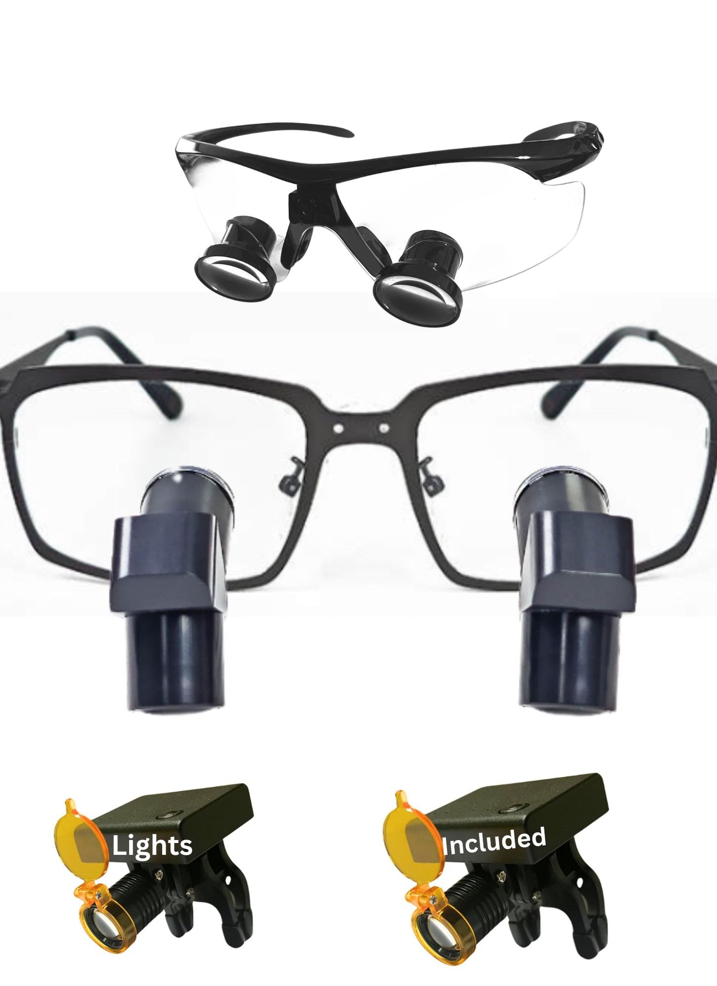 DeeTect Ergonomic loupes With Backup LOUPES! 2 Pack