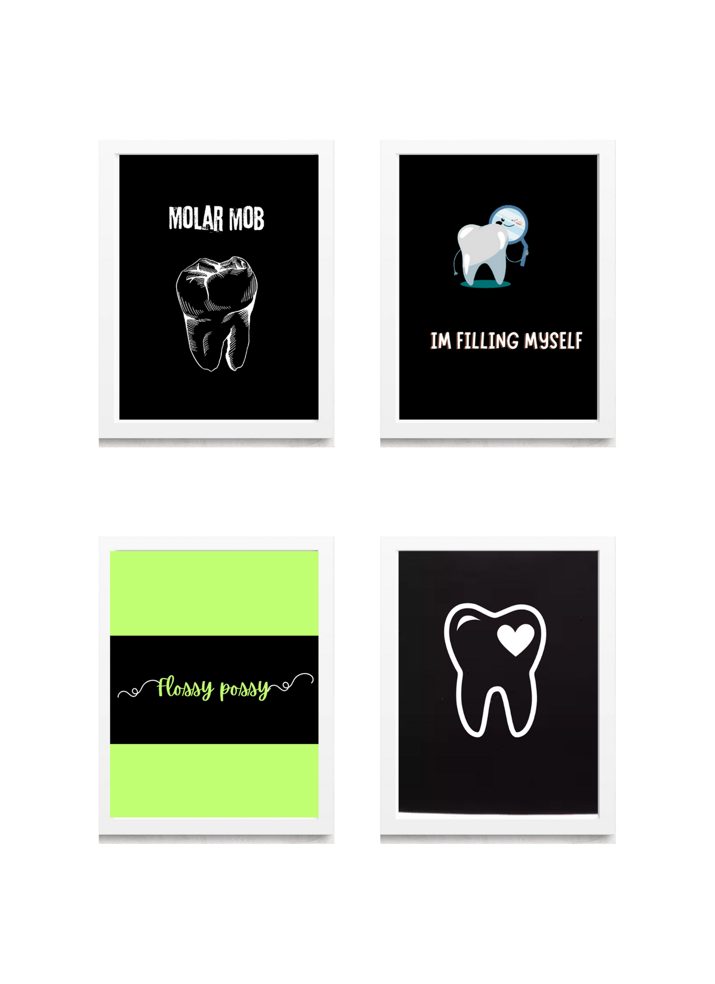 Dental Vibes 4 Pack Frame Set