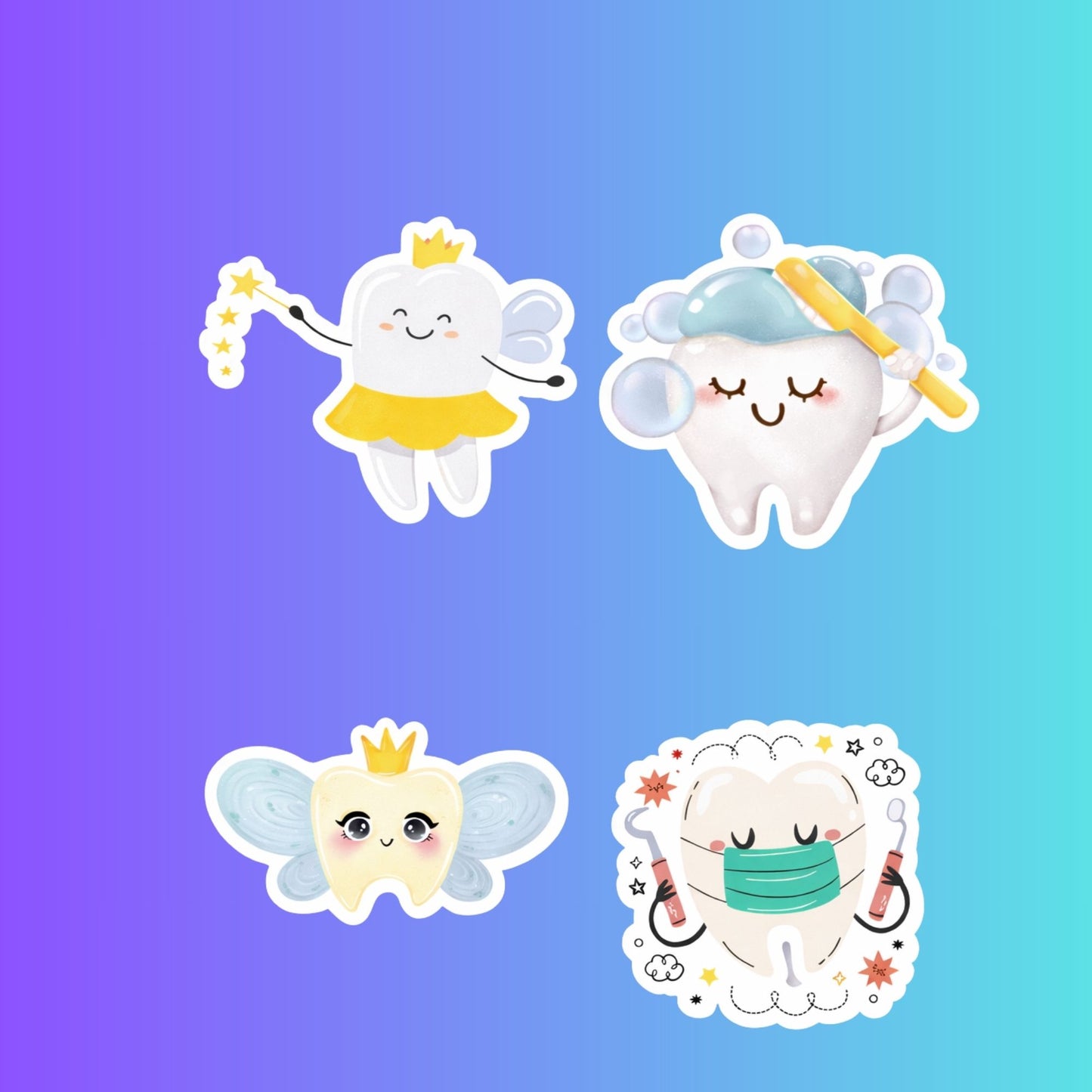 Tooth Characters. For RDH, DDS, DA (Copy)
