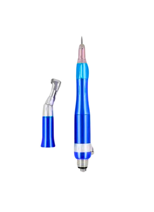 Dental Slow Low Speed Handpiece Straight Contra Angle Air Motor. Slow speed with latch attachment. 2/4H (Blue)