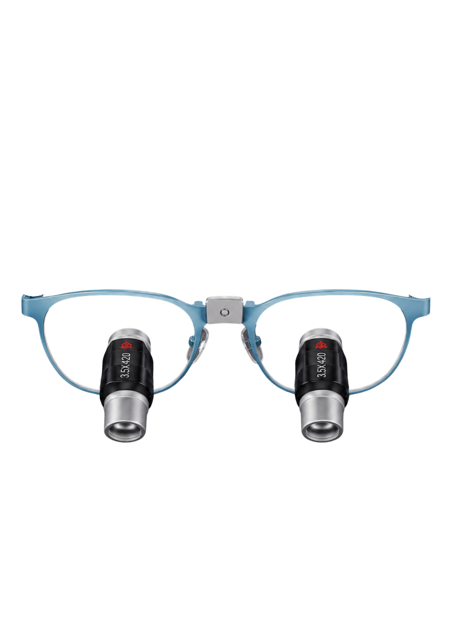 DeeTect Easy Ergos Wireless Loupes (Aqua Frost Blue) Round Frame