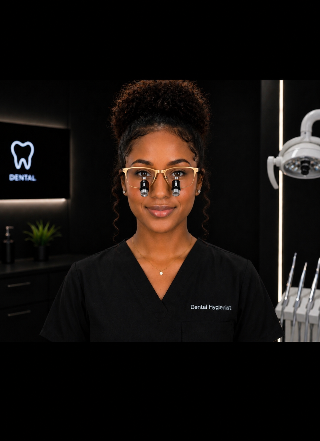 DeeTect Easy Ergos Wireless Loupes (Yellow Gold) Square frame