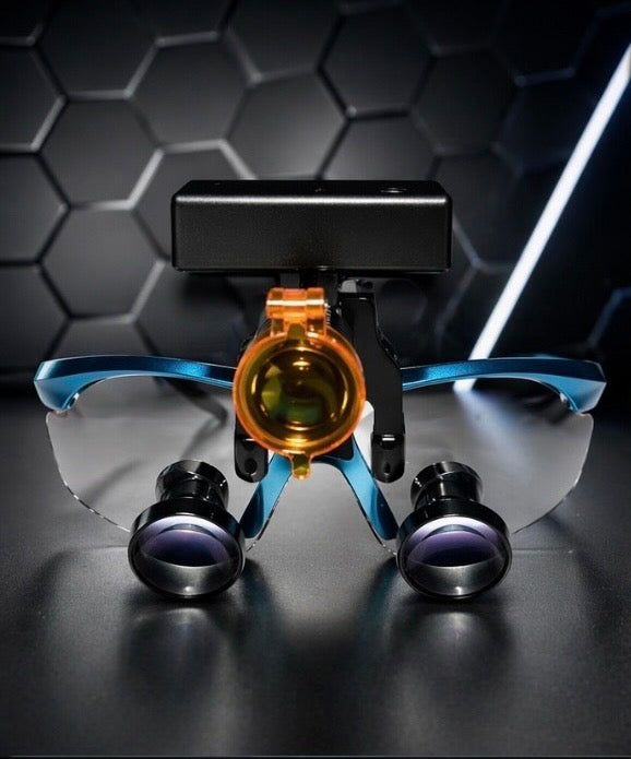 Blue Loupes With Wireless Headlight 2