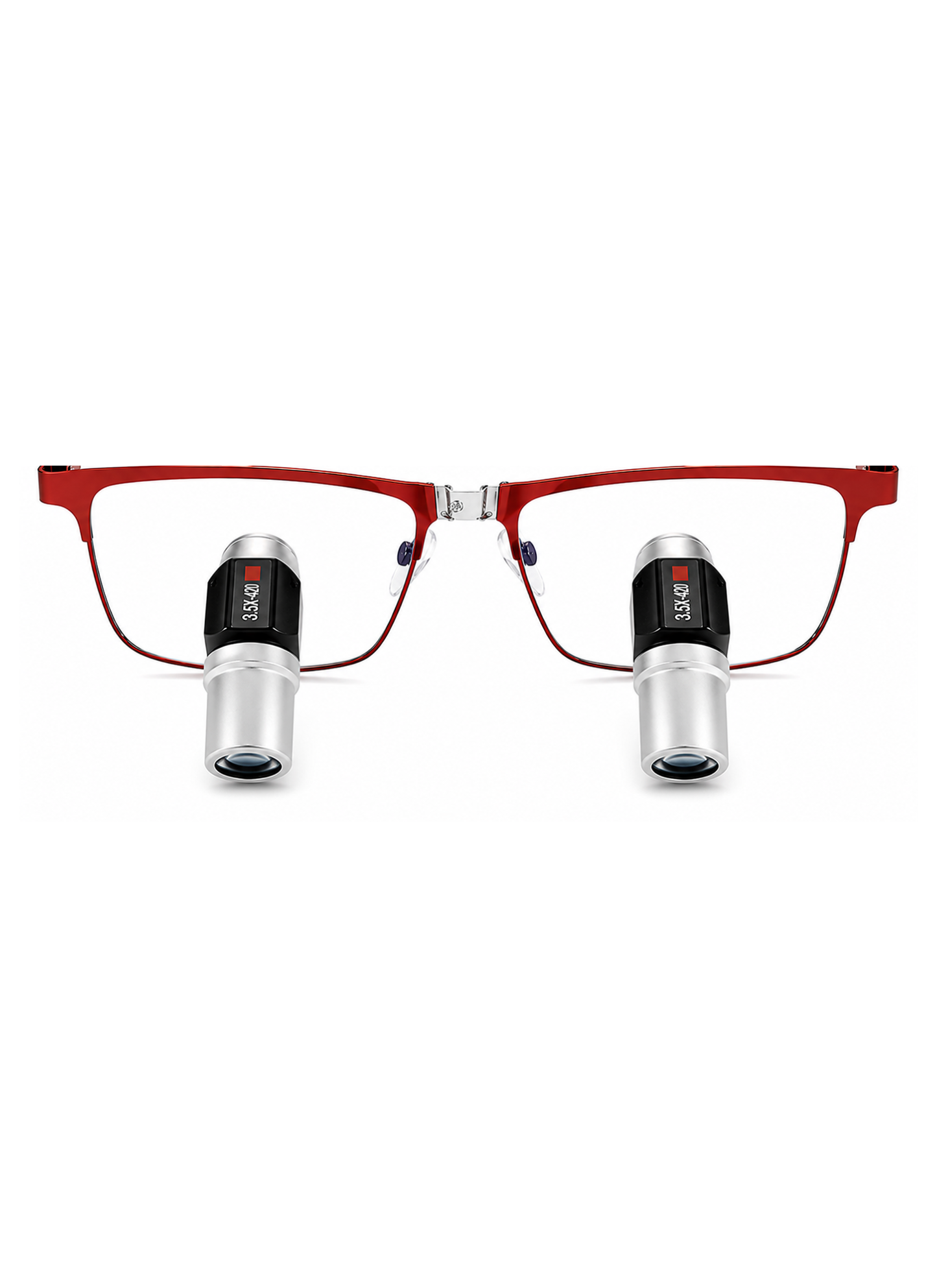 DeeTect Easy Ergos Wireless Loupes (Red) Square frame
