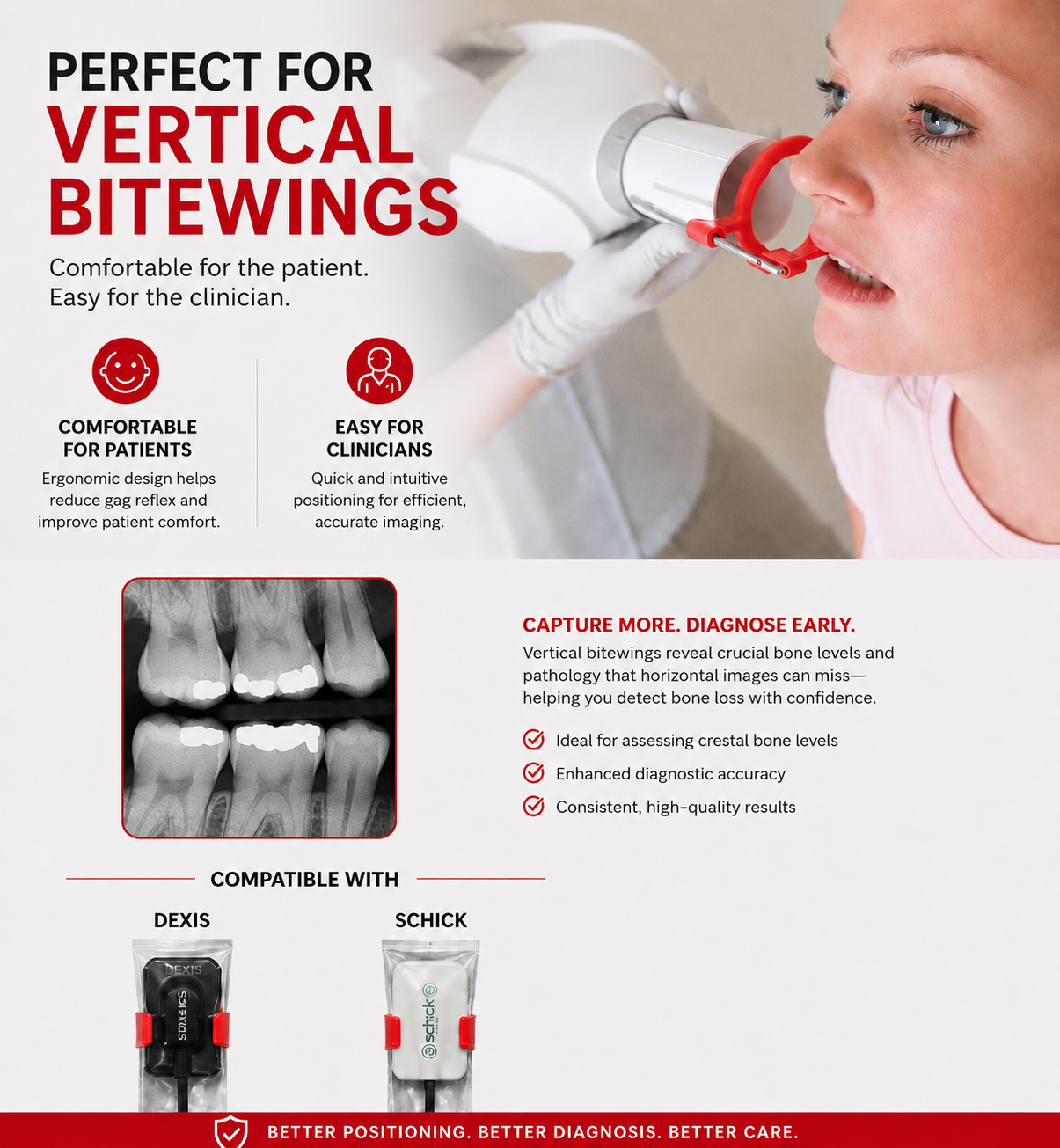 4-Pack VERTICAL Bitewing Holders