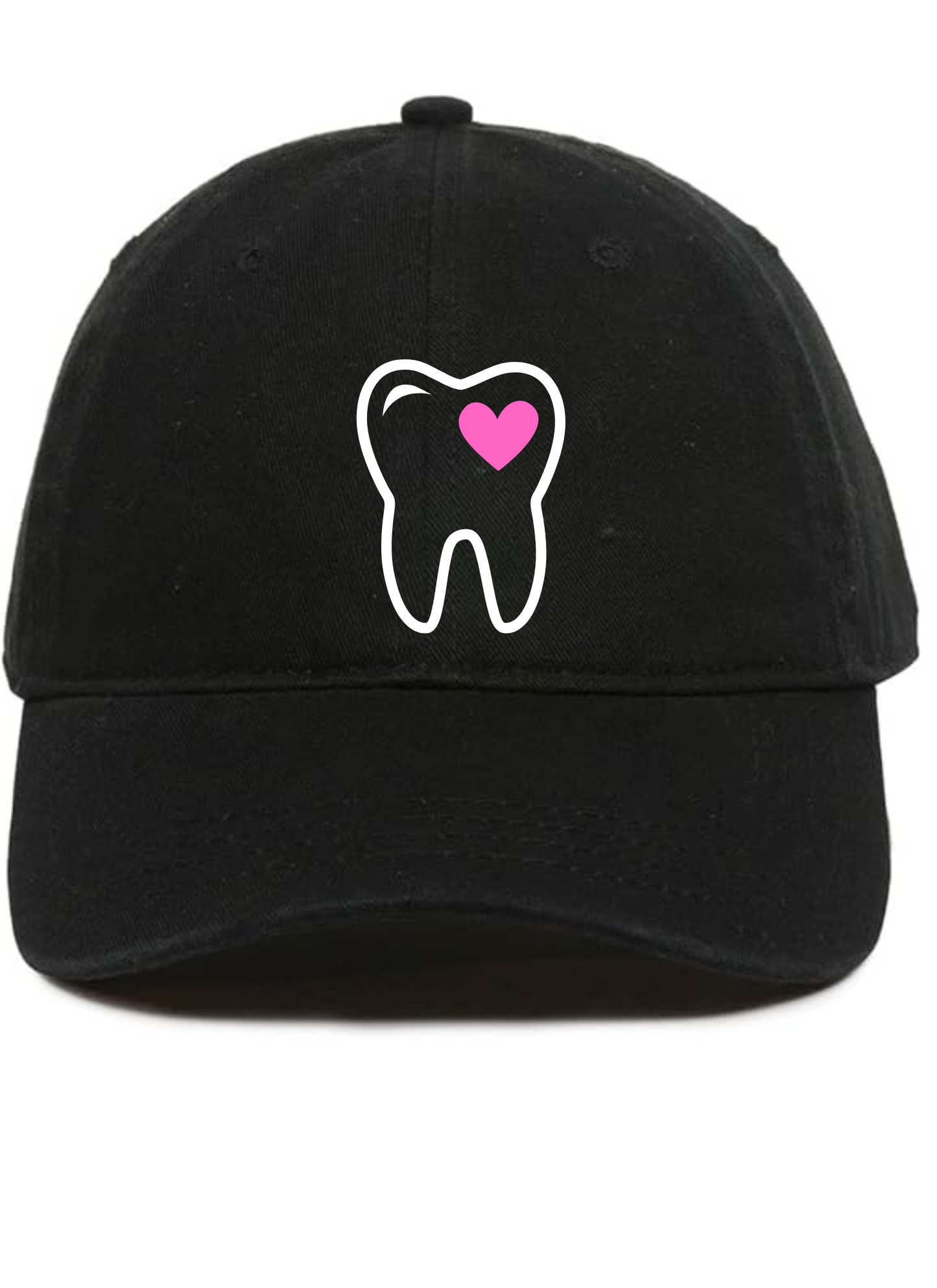 Black with Dental Pink Heart