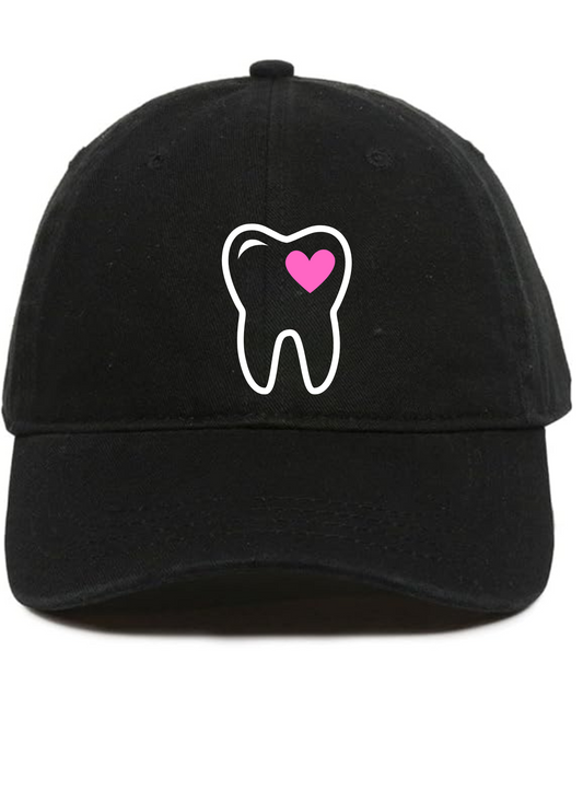 Black with Dental Pink Heart
