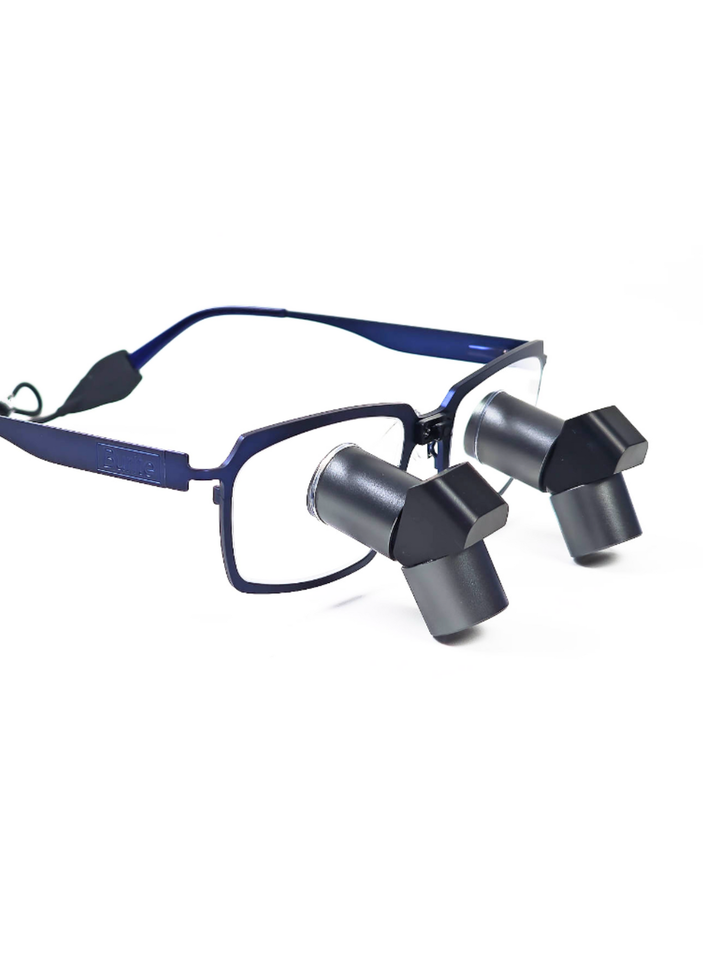 DeeTect Ergonomic loupes (Blue Frames) With wireless headlight.