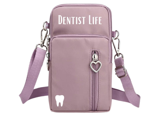 Cross body bag for Dental Professionals (small) Small tooth. Many colors.