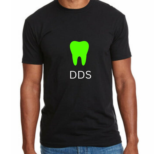 DDS T shirt with green tooth